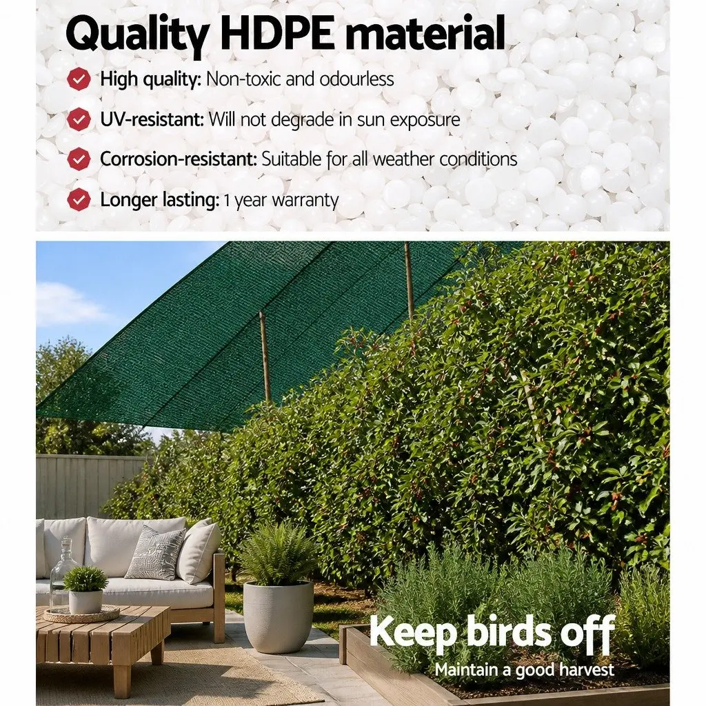 Shade Cloth UV-Stabilised HPDE 3.66x10m Green