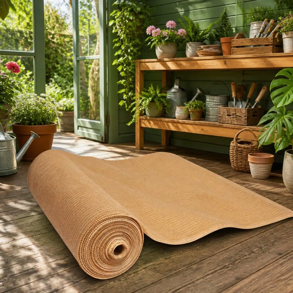 Shade Cloth UV Stabilized HPDE 3.66m x 10m Roll 70% Shade Block Beige