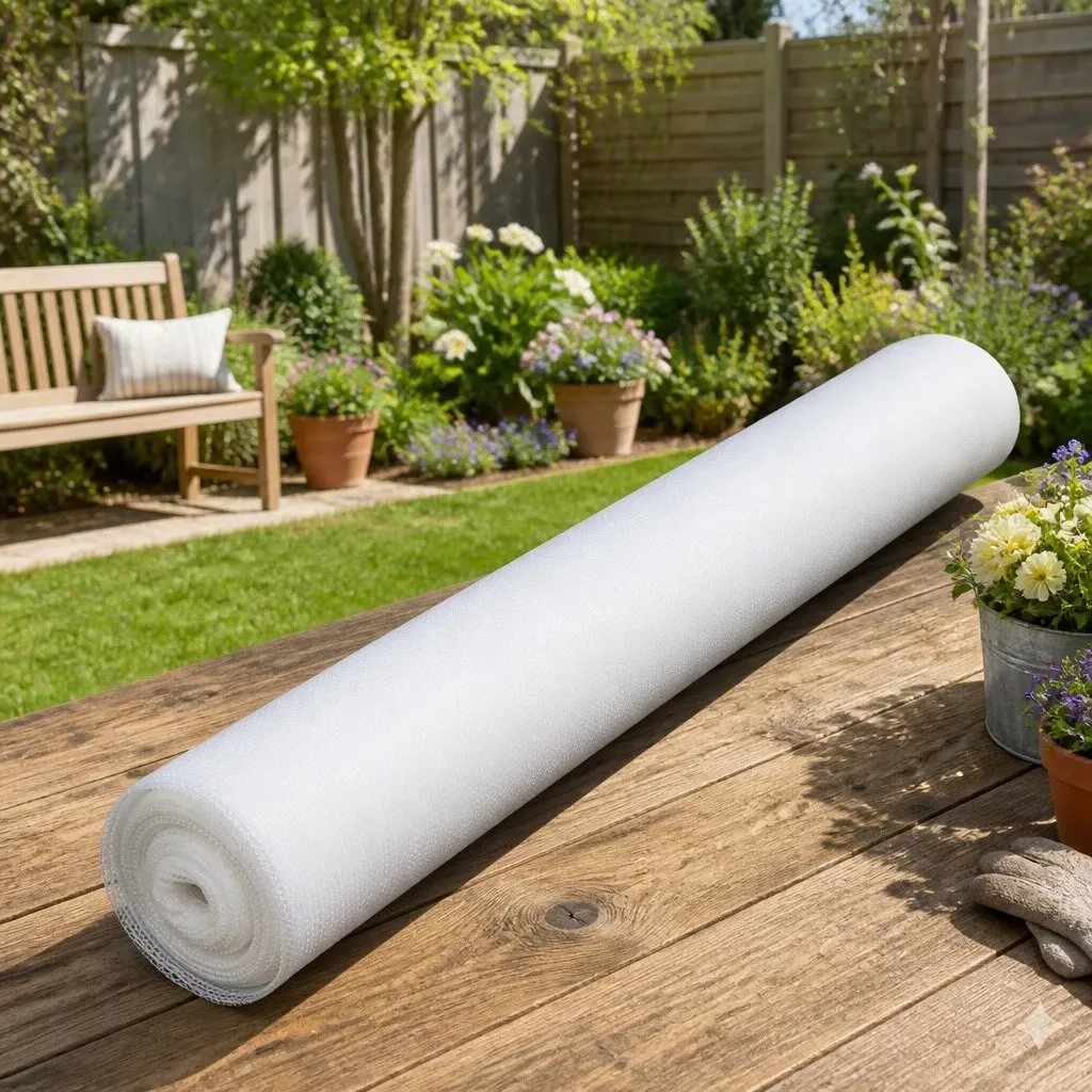 Shade Cloth UV Stabilized HPDE 3.66x10m White Knitted Fabric 30% Shade Block