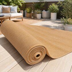 Shade Cloth 50% UV Block 3.66m x 20m Roll Knitted Fabric Heavy Duty Beige