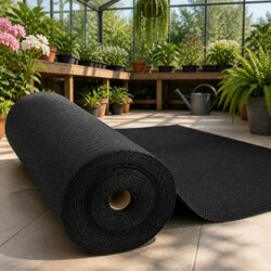 Heavy Duty Black Shade Cloth 50% UV Block 3.66x20m