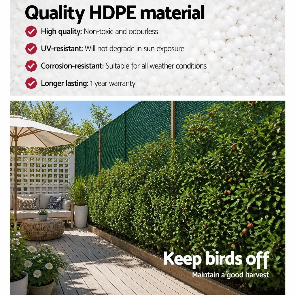 Heavy Duty Green Shade Cloth 3.66m x 20m UV-Stabilised