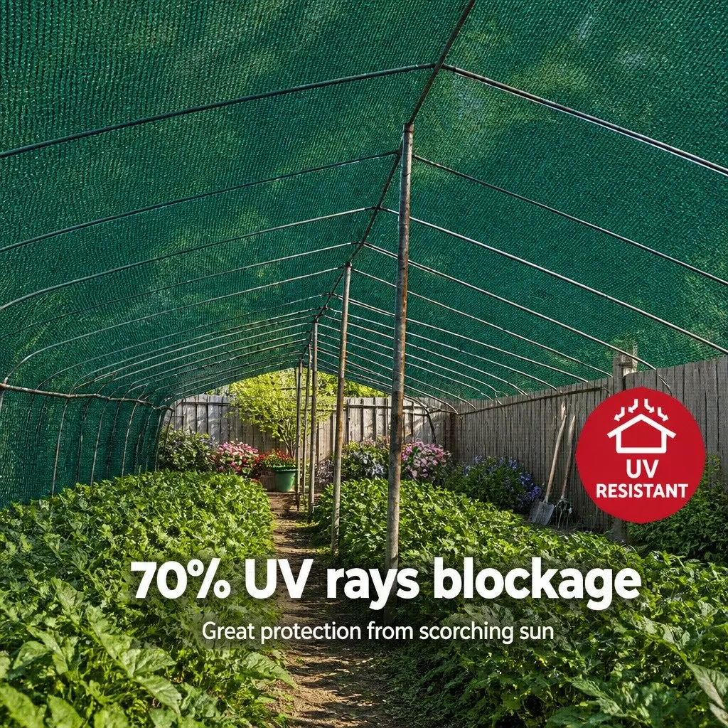 Shade Cloth UV-Stabilised HPDE 3.66m x 20m Green Garden Shading