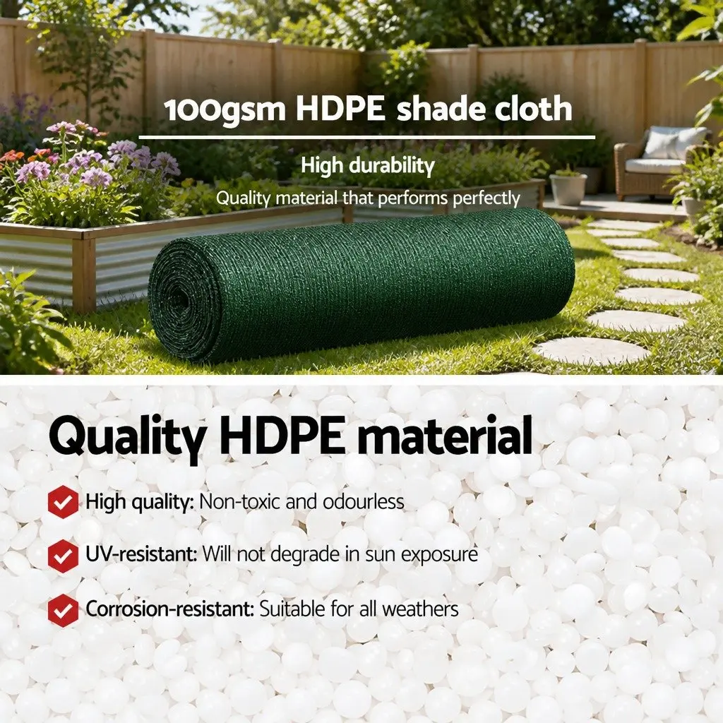 Heavy-Duty Green Shade Cloth 3.66x30m for Plants