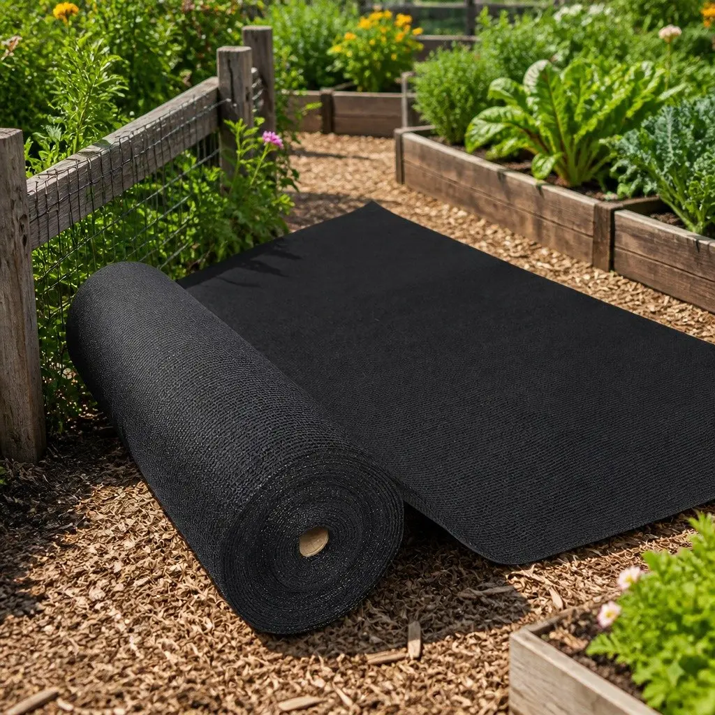 Heavy Duty Black Shade Cloth 70% UV Block 3.66x30m