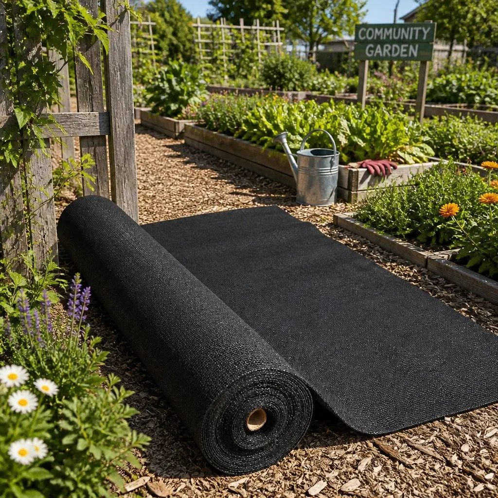 Heavy Duty Black Shade Cloth 70% UV Block 3.66x30m