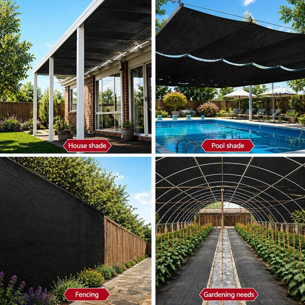 Heavy Duty Black Shade Cloth Roll 3.66m x 30m