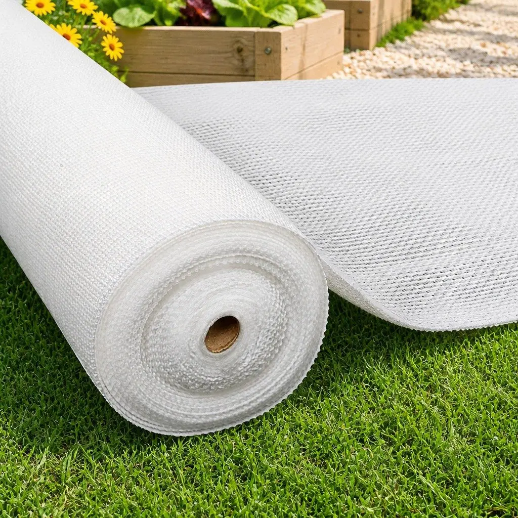Shade Cloth UV Stabilized HPDE 3.66m x 30m White Heavy Duty Knitted Fabric Roll