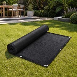 Shade Cloth Sun Shade Fabric UV Resistant Black 10x2m Patio Garden Privacy