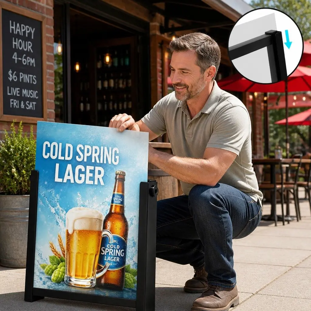A1 Frame Sign Stand for Outdoor Promotions