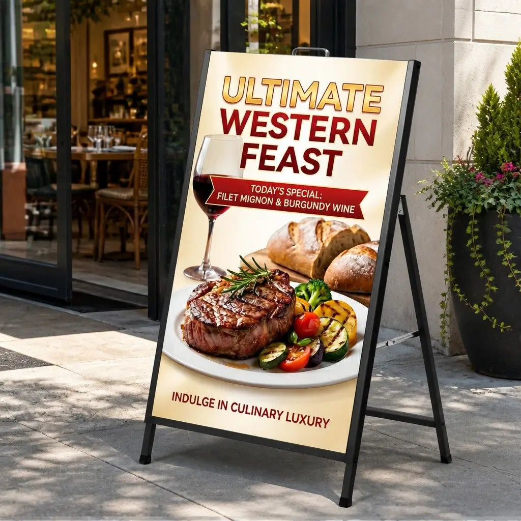 A1 Frame Sign Stand for Outdoor Promotions