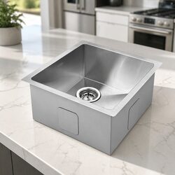 Durable 51X45CM Stainless Steel Kitchen Sink Silver