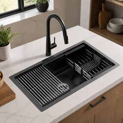 Durable Stainless Steel Single Bowl Kitchen Sink 70x45CM