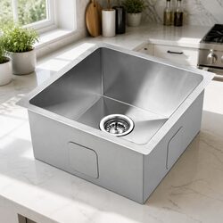 Durable Stainless Steel Kitchen Sink 36x36cm Single Bowl