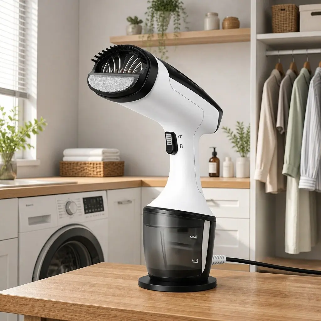 Handheld Garment Steamer 1500W Portable Fabric Care White