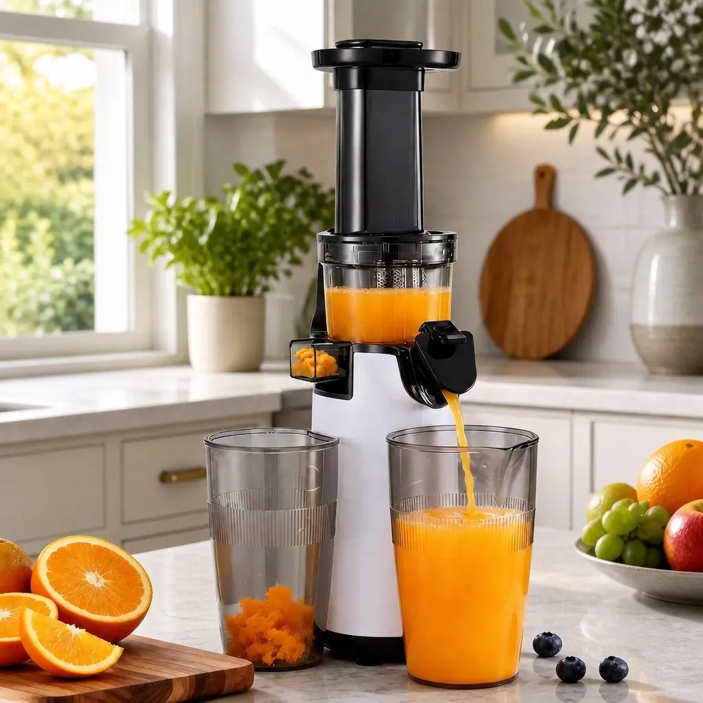 Cold Press Slow Juicer 130W in White