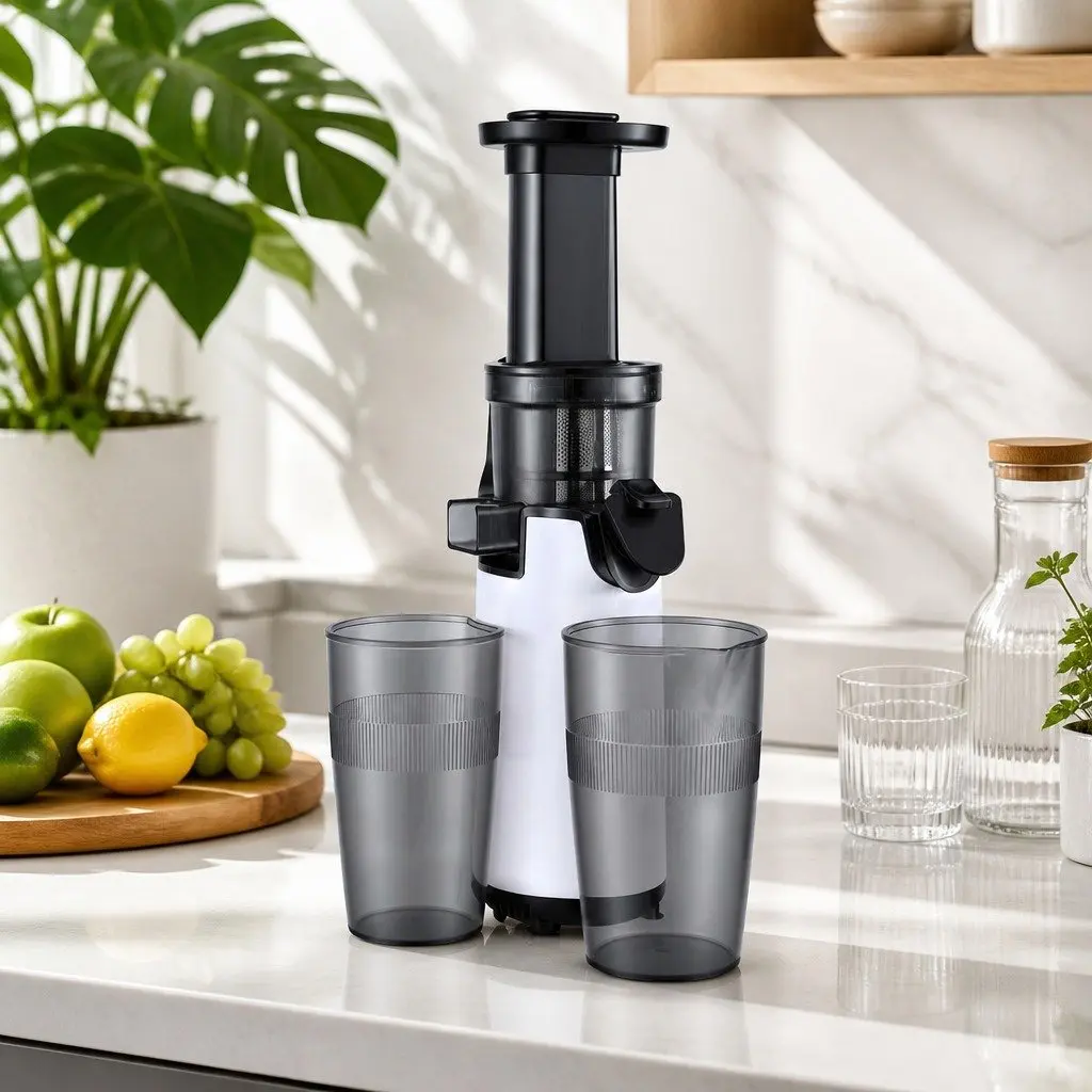 Cold Press Slow Juicer ABS 10cm x 13cm x 36cm White