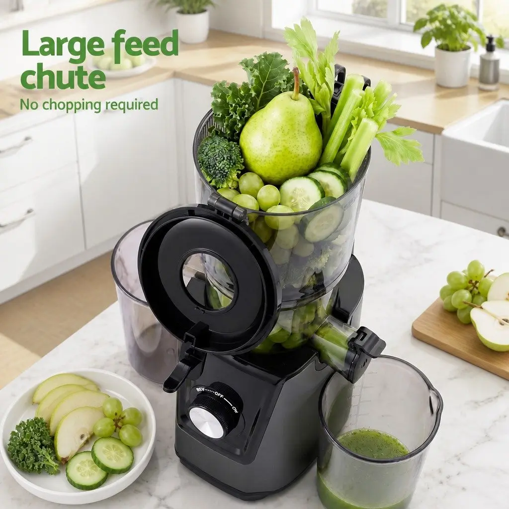 Cold Press Slow Juicer with Large Hopper