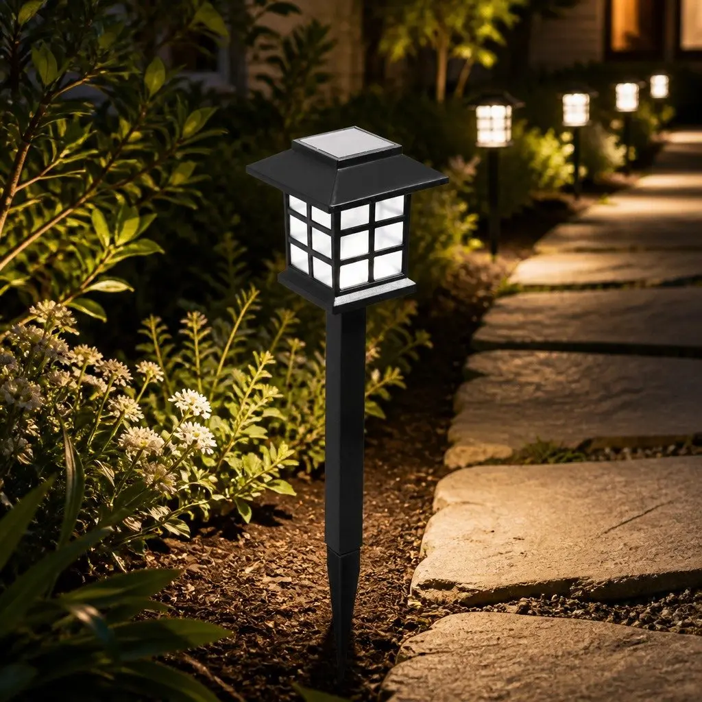 6 Pack Solar Powered Garden Lights for Outdoor Lighting