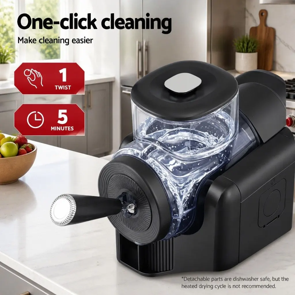 Slushie Machine Ice Cream Maker Plastic 2L Black