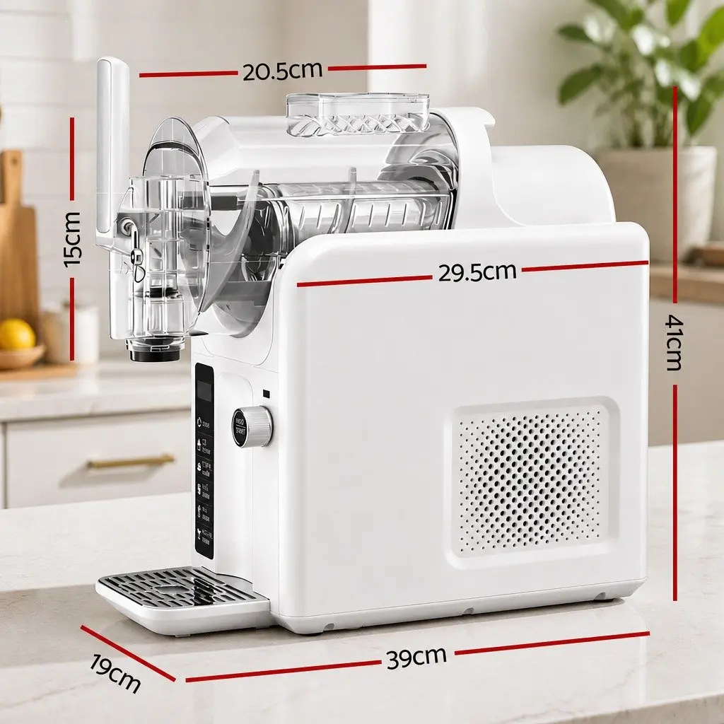 Slushie Machine 2L White Ice Cream Maker Soft Serve Frozen Dessert Maker