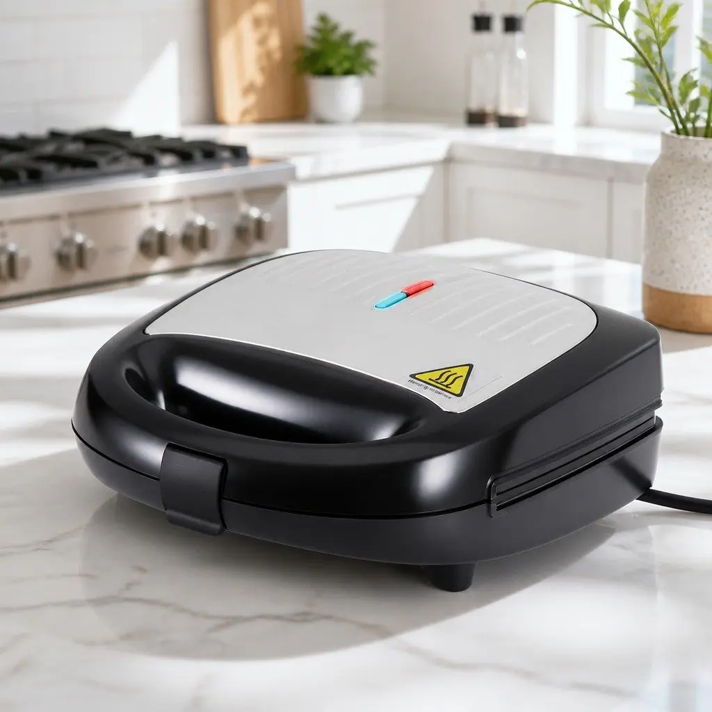 3-in-1 Sandwich Press Waffle Maker Panini Grill