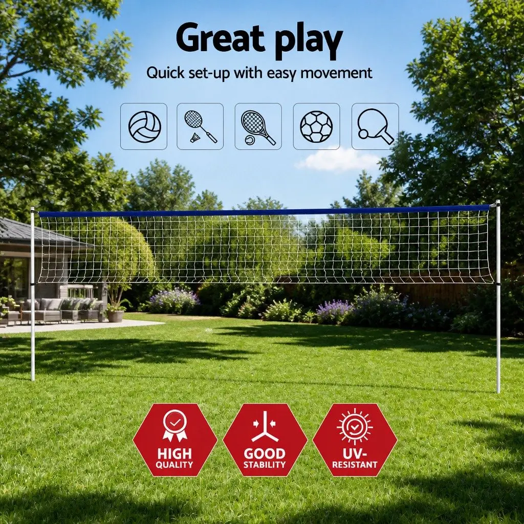Portable Volleyball Net Set 6M with Adjustable Height