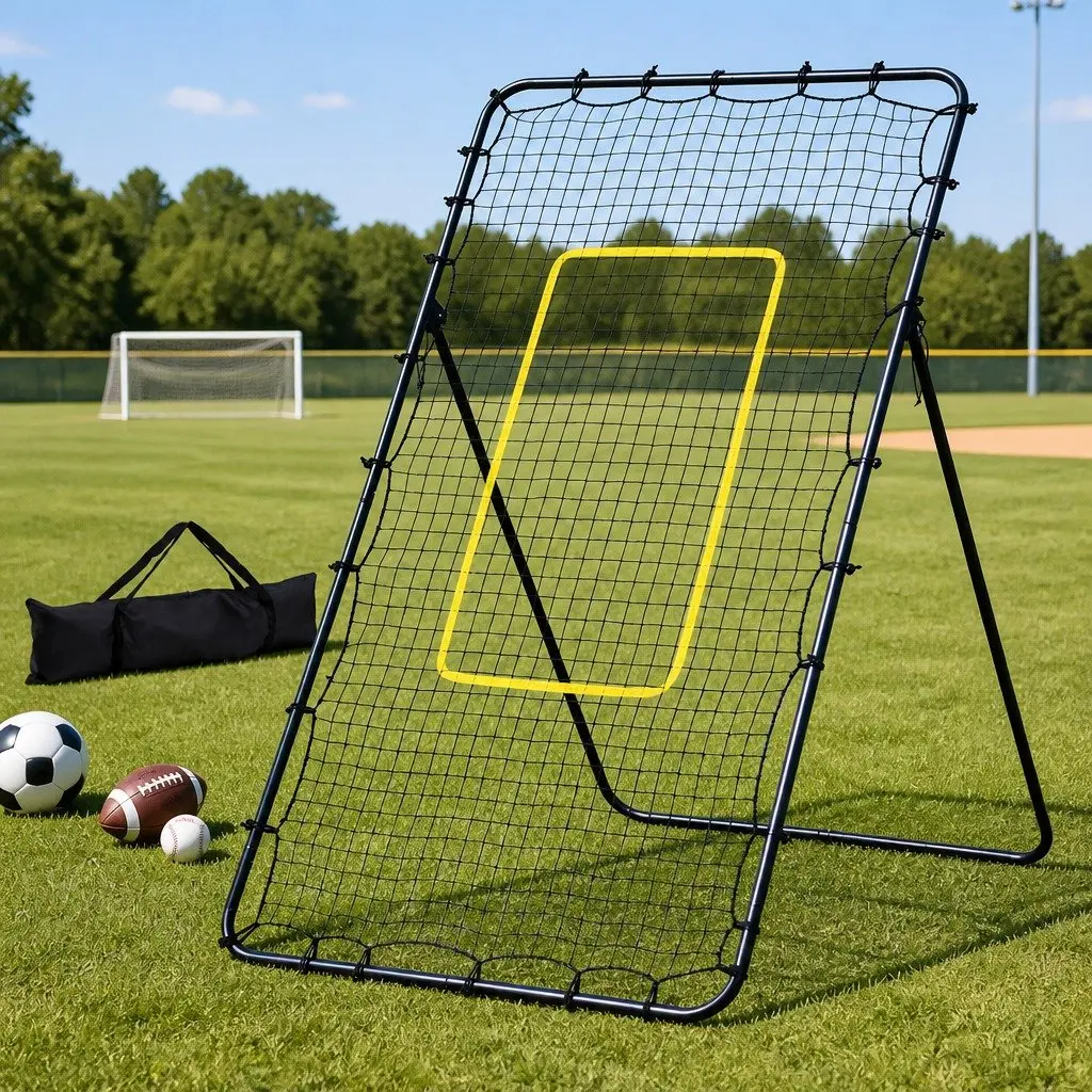 7ft Adjustable Multi-Sport Rebounder Net for Training