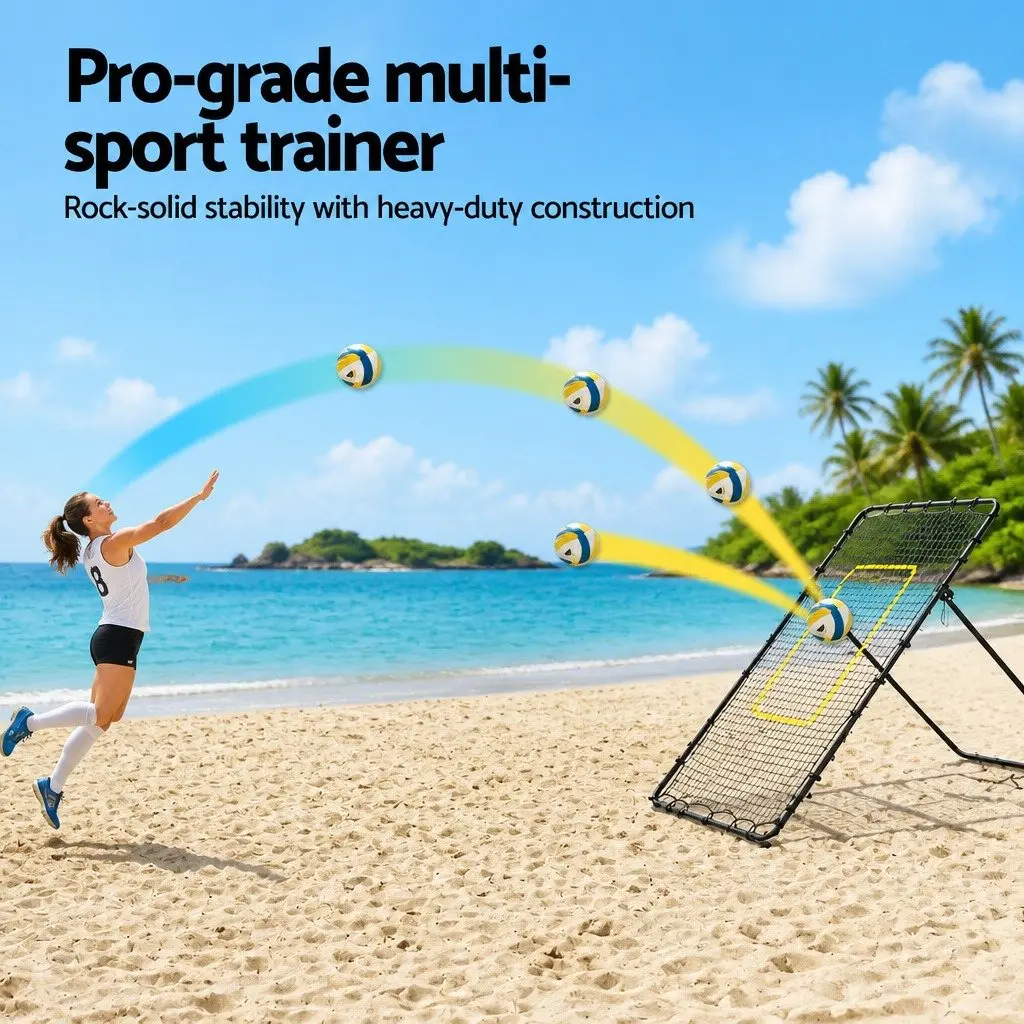 7ft Adjustable Multi-Sport Rebounder Net for Training
