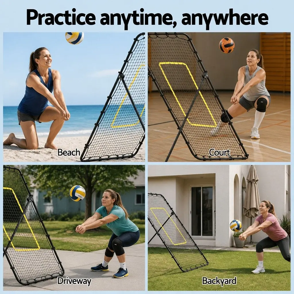 7ft Adjustable Multi-Sport Rebounder Net for Training