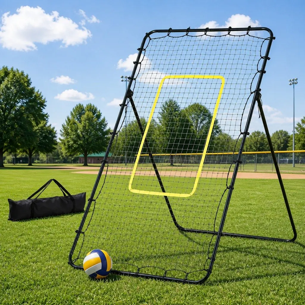 7ft Adjustable Multi-Sport Rebounder Net for Training