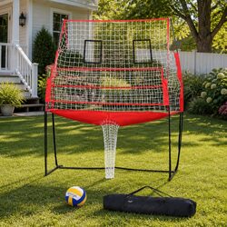 Volleyball Net Training Equipment Adjustable Height Portable Beach Backyard