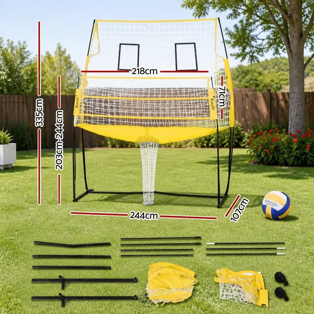 Adjustable Height Volleyball Net for Beach and Backyard