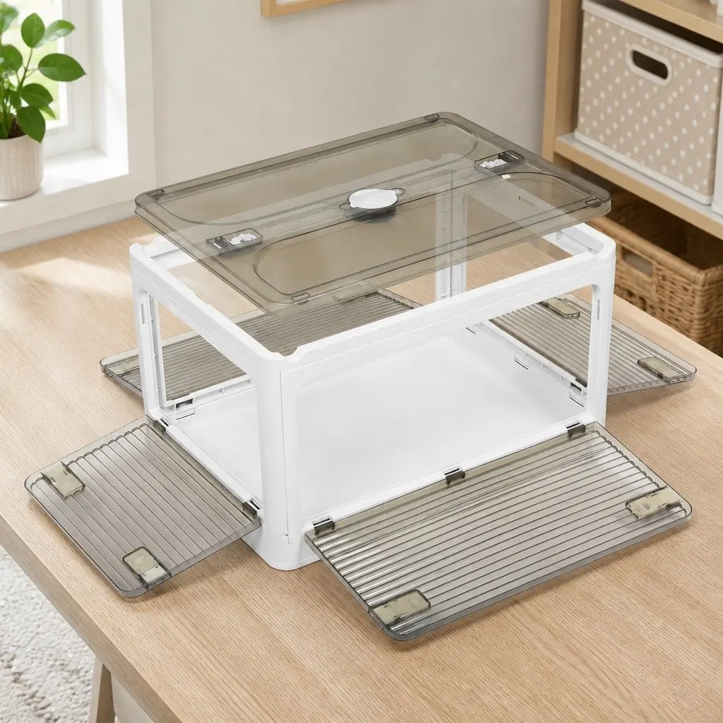 55L Stackable Storage Box Container with Lid