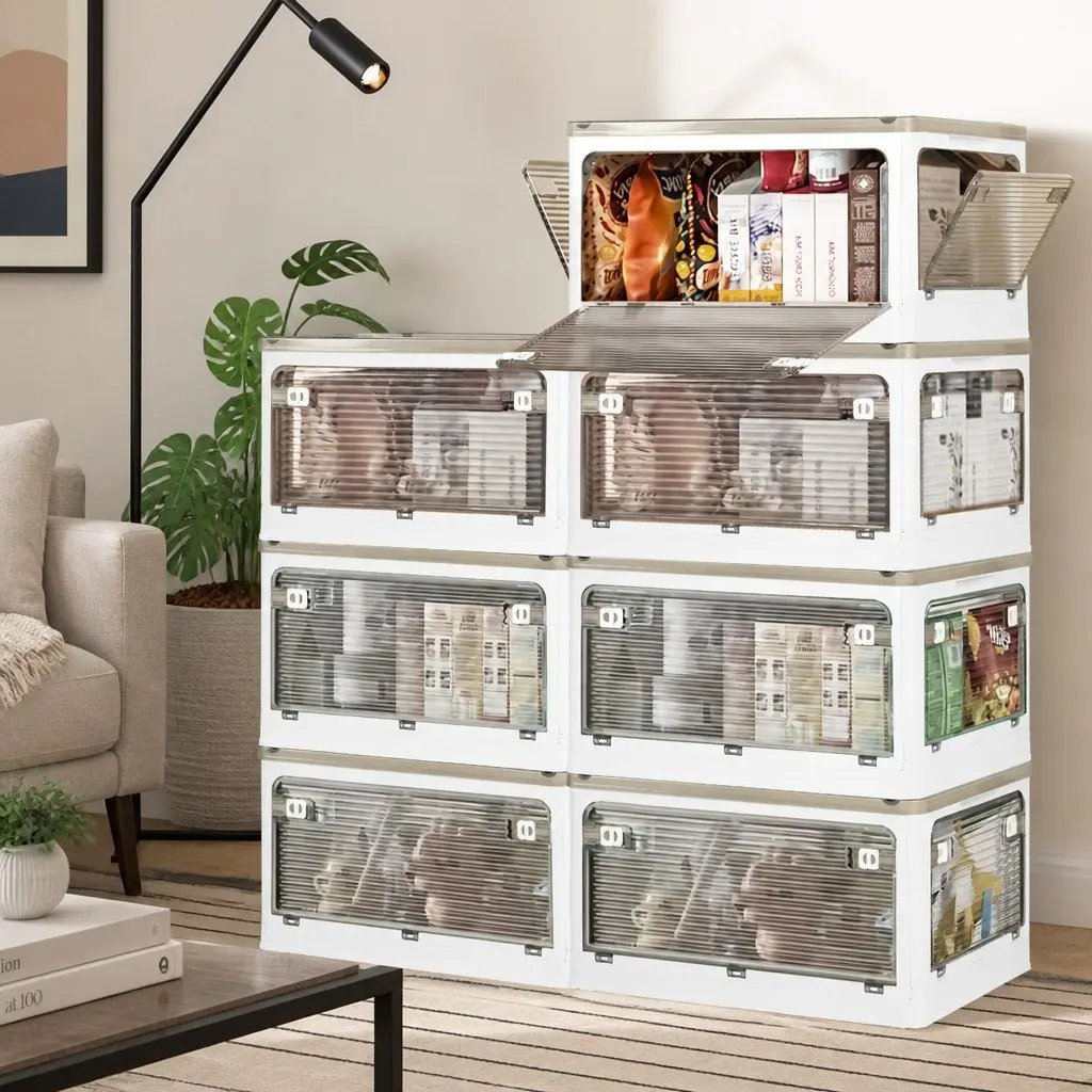 55L Stackable Storage Box Container with Lid