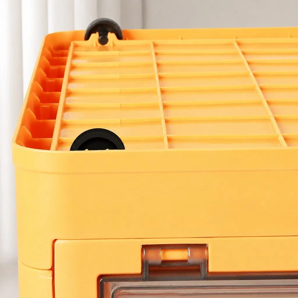 Stackable Storage Organiser Box Container Plastic Large Medium White Orange Green