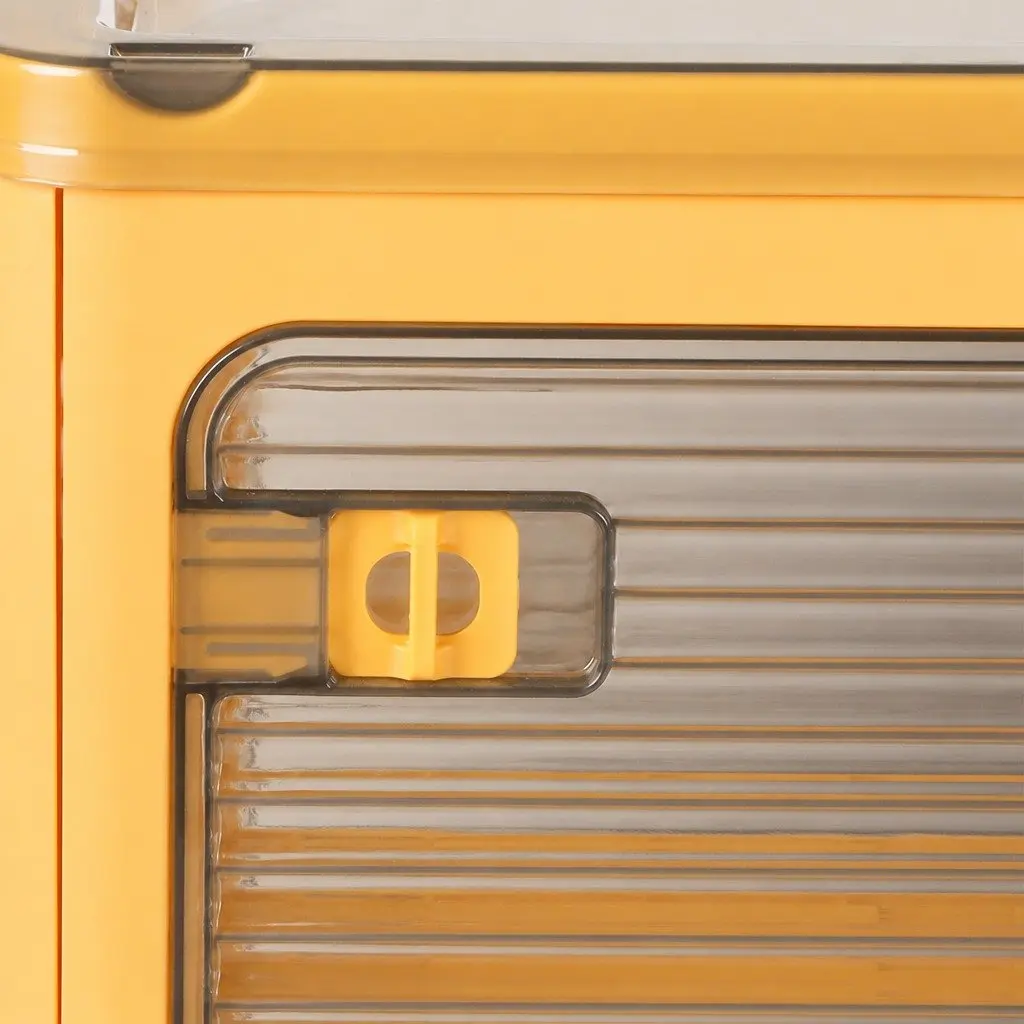 Stackable Storage Container Plastic Small Orange