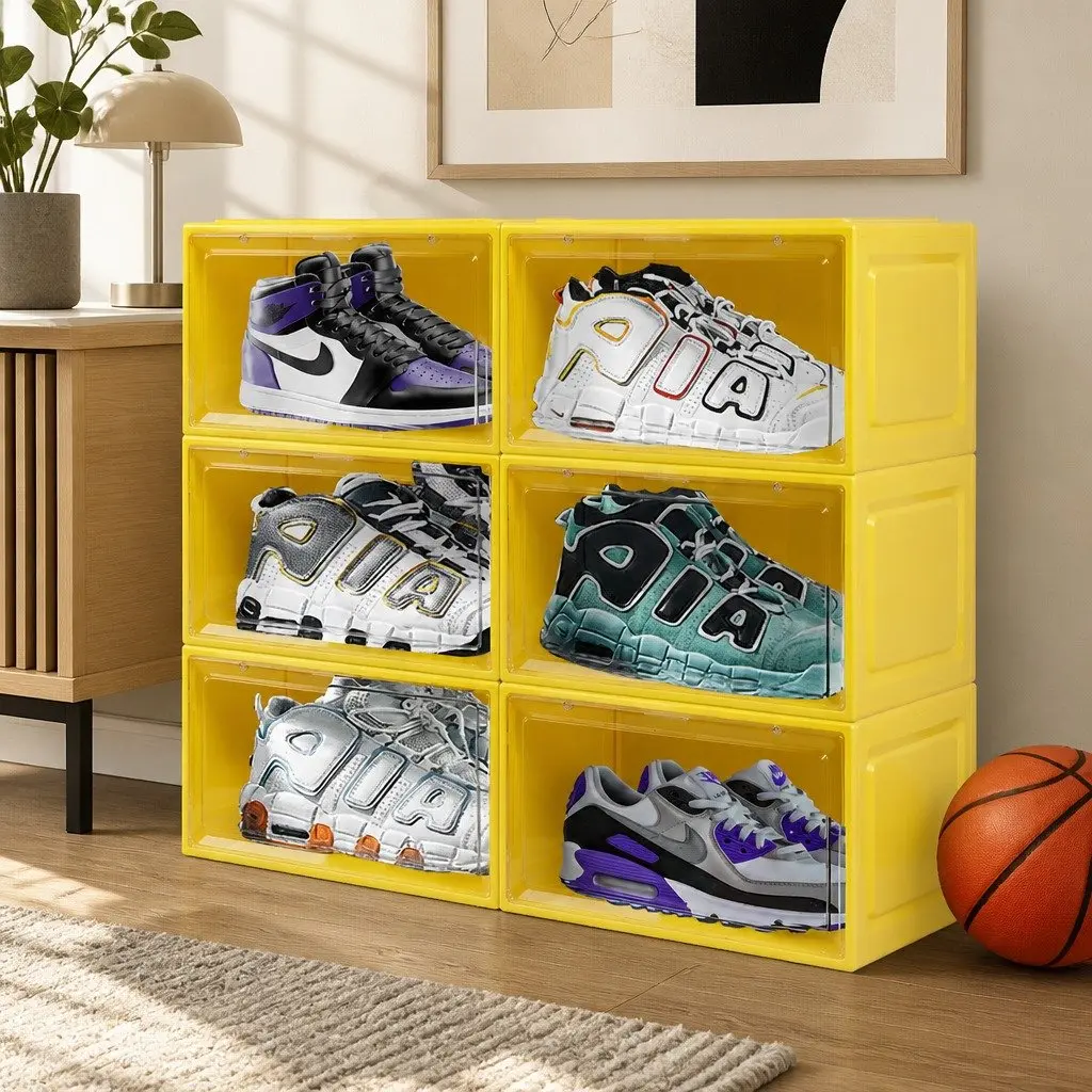 Clear Door Stackable Sneaker Display Case for Shoes