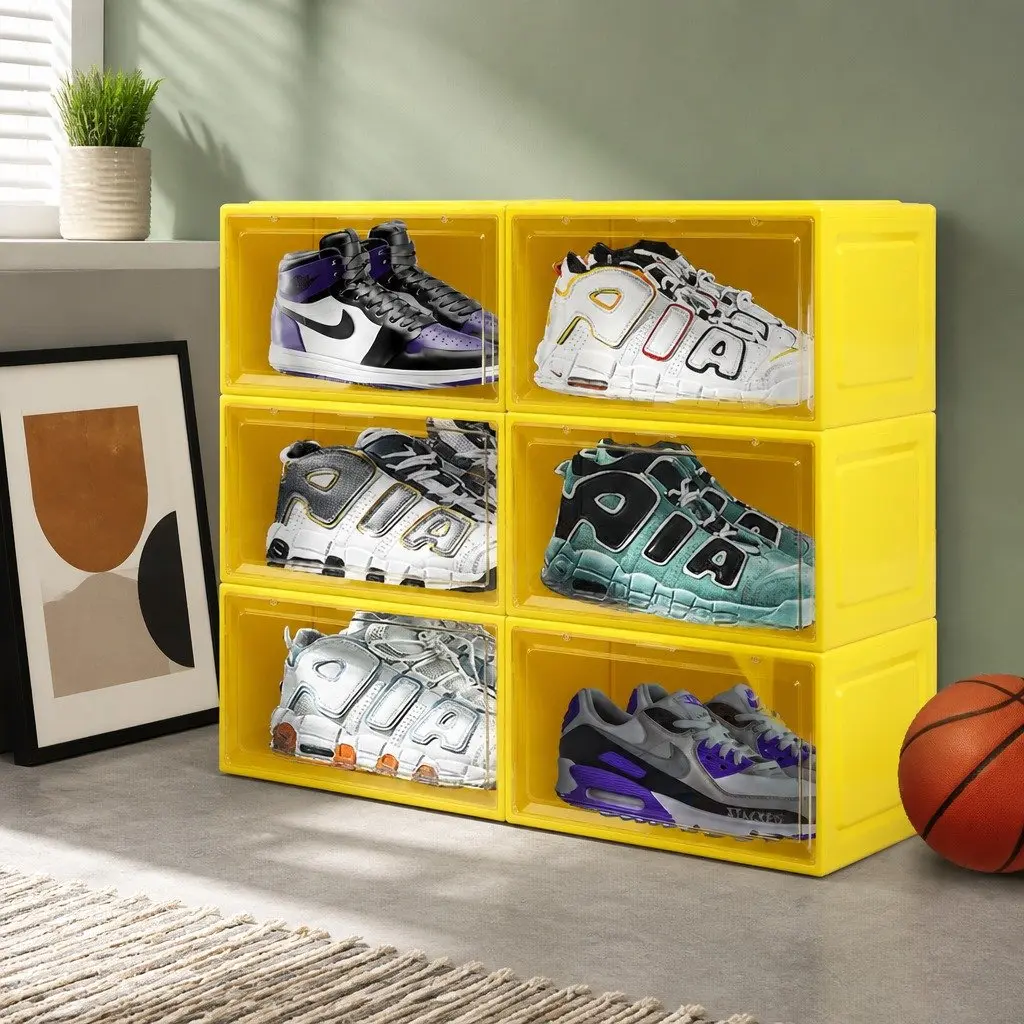 Clear Door Stackable Sneaker Display Case for Shoes