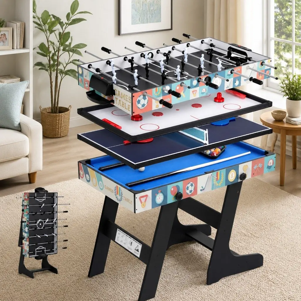 4-in-1 Game Table for Family Fun