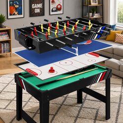Multi-Game Table: Foosball, Pool, Tennis & Air Hockey