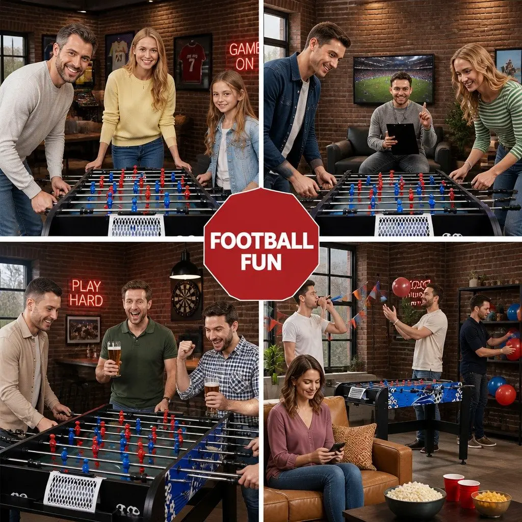 Foosball Table MDF 4FT Black
