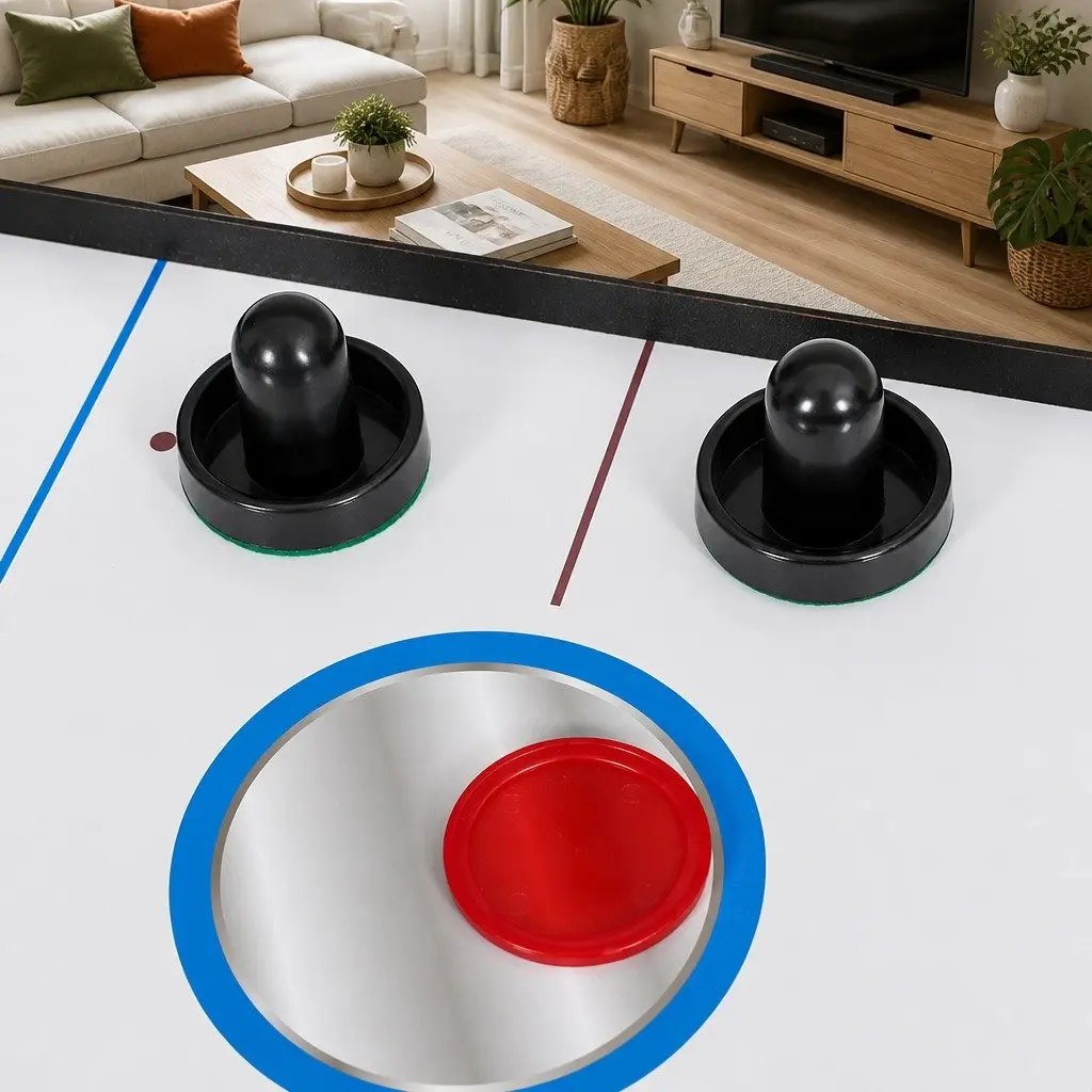 5-In-1 Game Table Pool Tennis Air Hockey Basketball Archery Entertainment Family