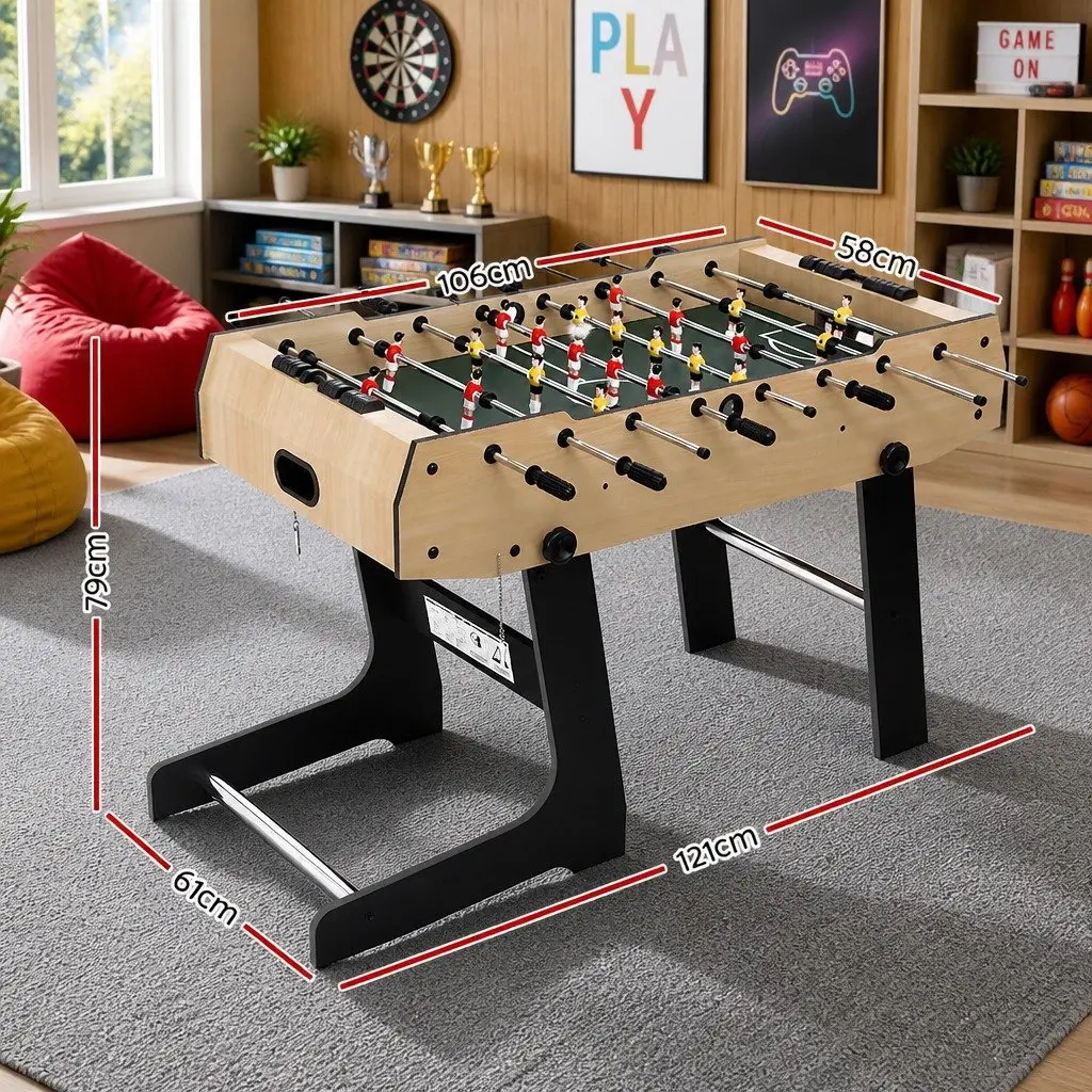 4FT Foosball Soccer Table for Family Fun