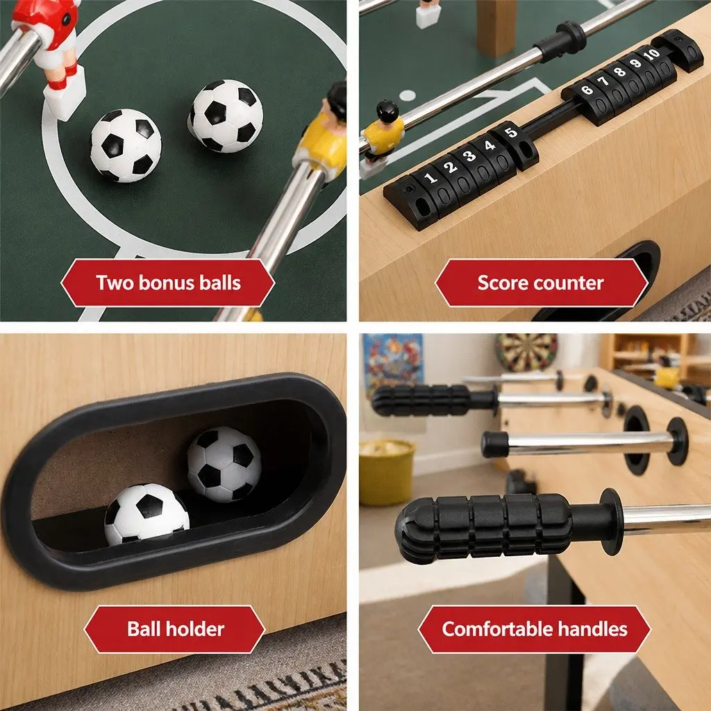 4FT Foosball Soccer Table for Family Fun