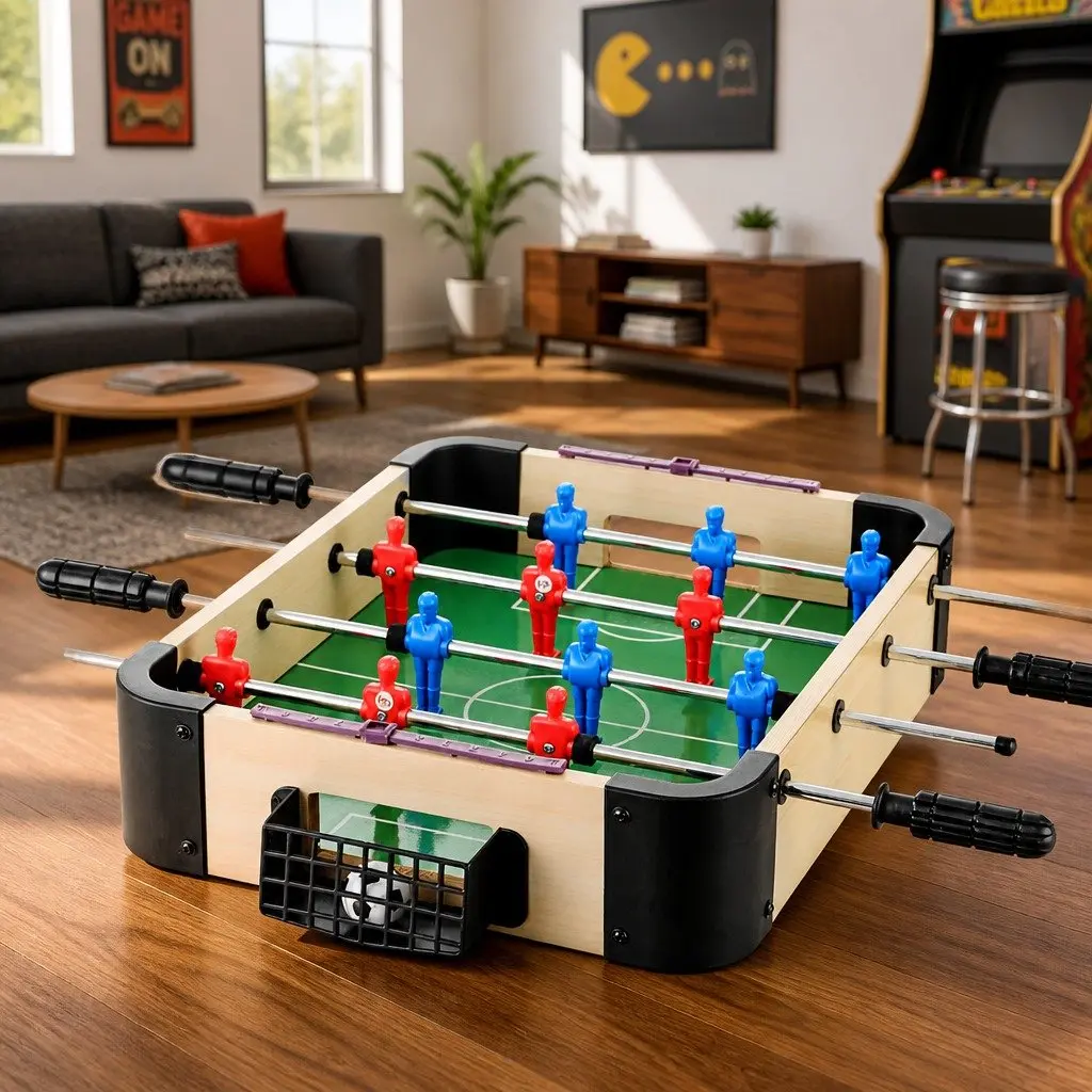 Portable Mini Foosball Soccer Table for Family Fun