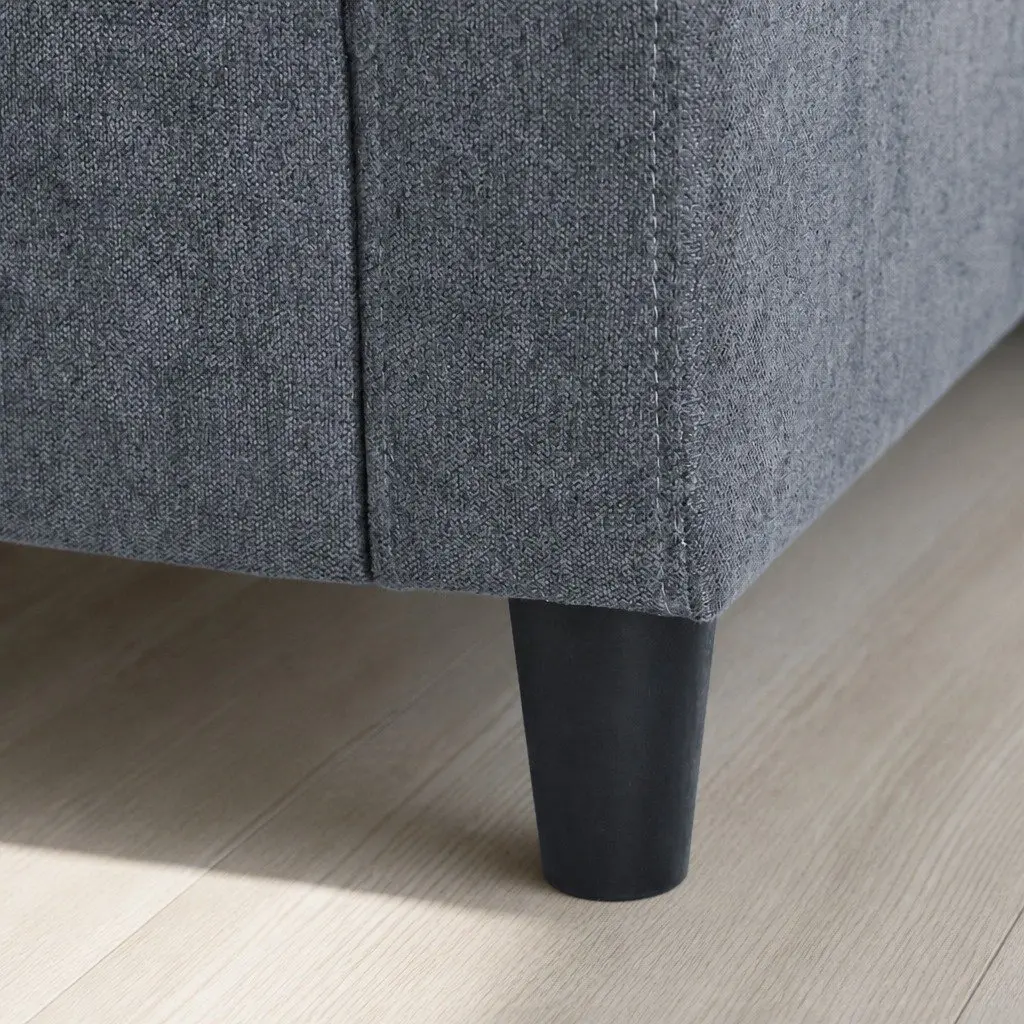 L-Shaped Sectional Sofa with Ottoman