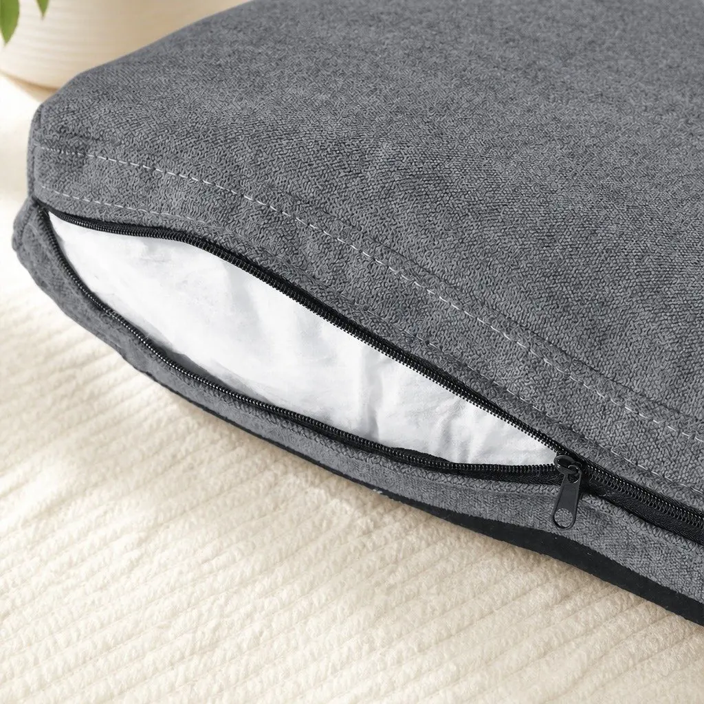 L-Shaped Sectional Sofa with Ottoman
