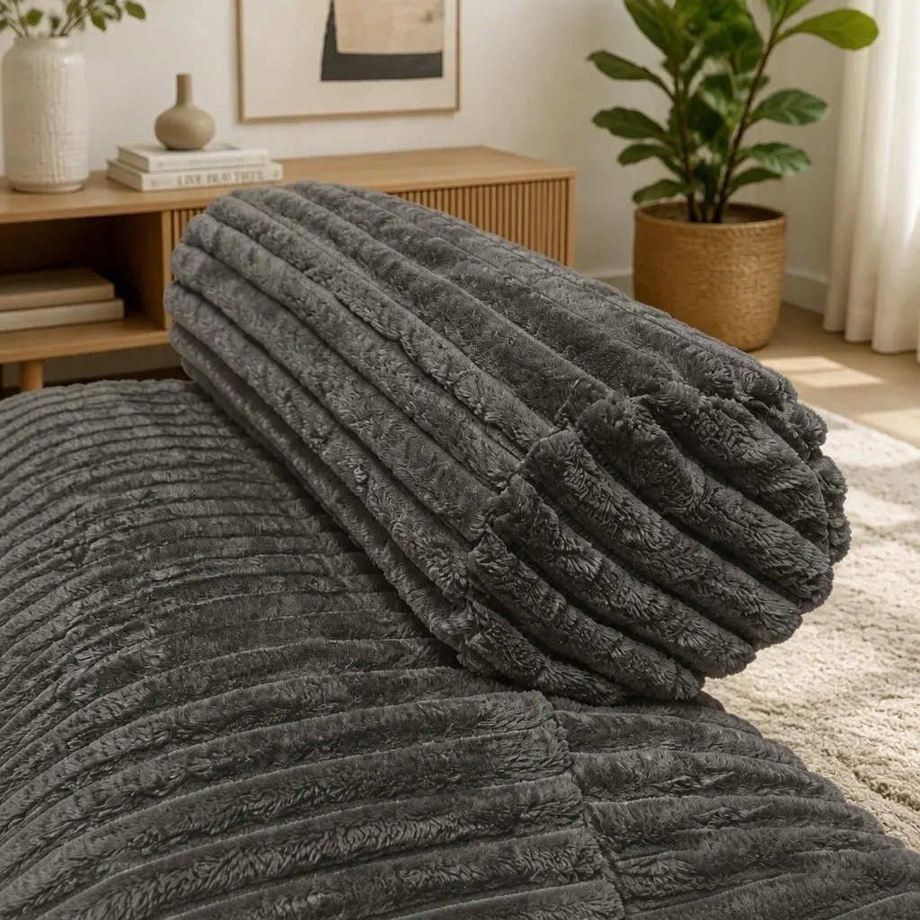 U-Shaped Modular Sectional Sofa in Grey