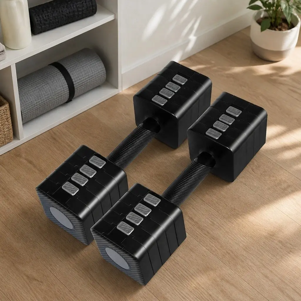 Adjustable Dumbbells Pair 2.8kg-10kg